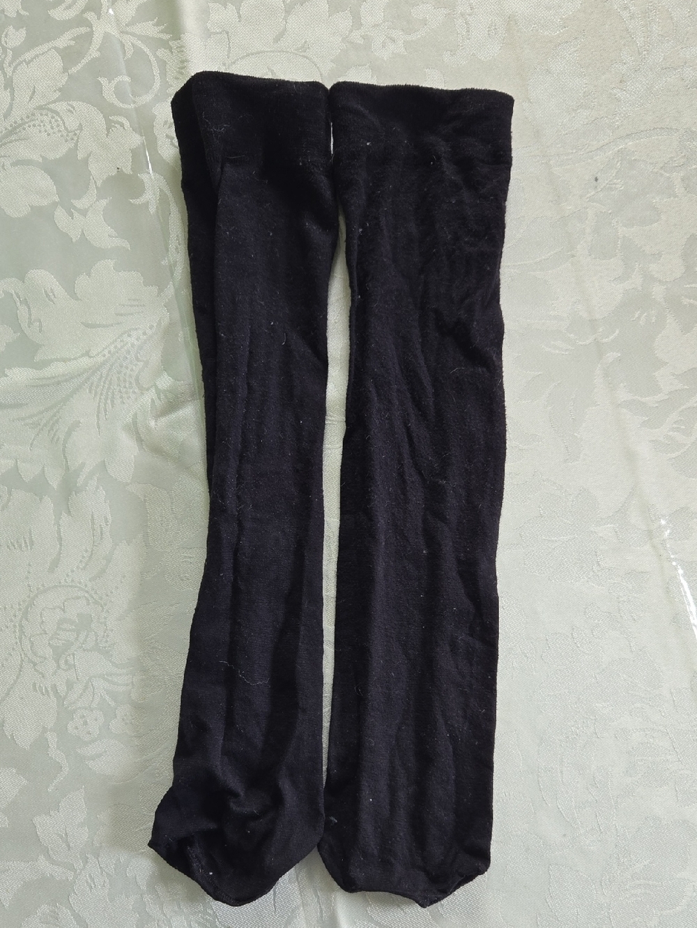 Black Knee-High Socks - Classic Solid Pair